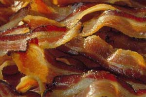 Bacon kan steges i ovnen