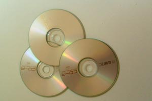 Cd eller DVD skiver kan renses